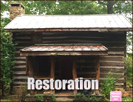 Historic Log Cabin Restoration  Childersburg, Alabama